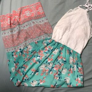 Halter top maxi dress